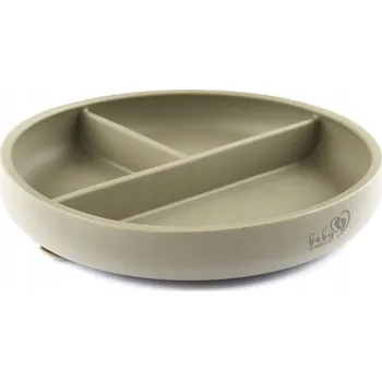 dětská jídelní sada Talířek Baby in World zelený silikonový