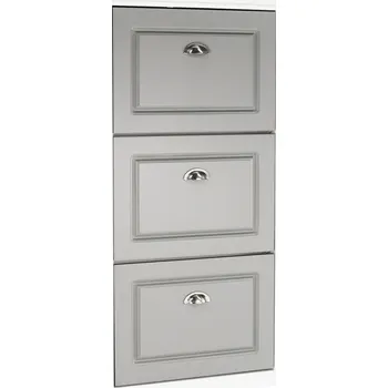 Botník Tempo Kondela Botník, 3-řadový, šedá / bílá, SEBERTYP 2