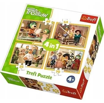 Puzzle Trefl Puzzle 207 dílků 4 v 1 Puzzle Trefl Rodina se připravuje na ples