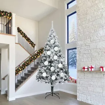 vidaXL Vánoční ozdoba Set XXL 4 pcs Bílá Plast [42018867]