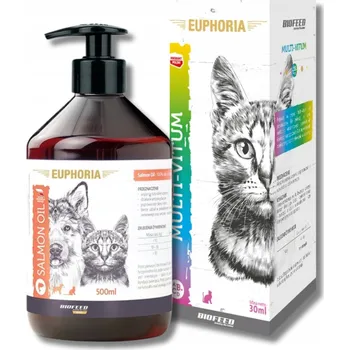 BIOFEED DOPLŇKY Multivitamin pro kočky 30ml + Lososový olej omega 500ml