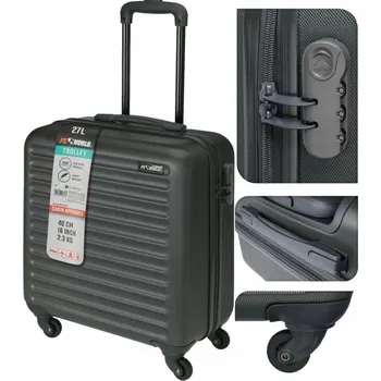 PŘÍRUČNÍ KABINOVÝ KUFR 16 PALCŮ ANTRACIT /PROWORLD