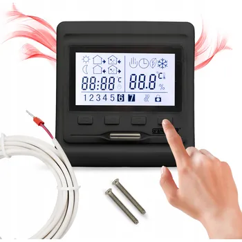Termostat Elektronický programovatelný termostat [HW800], černý