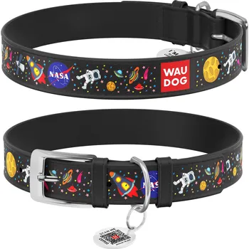 Obojek pro psa Kožený obojek pro psa klasický Waudog vel. M