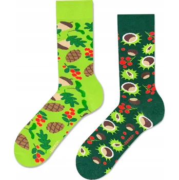 Pánské ponožky Barevné Pánské Ponožky Veselé Dlouhé Bavlna Zelené 41-46 ZOOKSY
