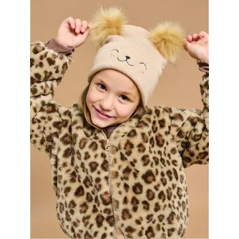 Oblečení a móda Sinsay - Čepice s chlupatými bambulkami - béžová - 089FG-08M - 089FG-08M-M