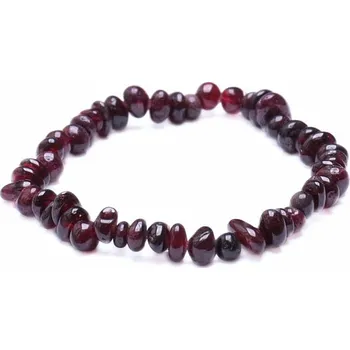 Náramek Granát náramek sekaný - nugetky obvod cca 16 až 21 cm
