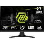 MSI MAG/274QF/27"/IPS/QHD/180Hz/0,5ms/Černá/3R