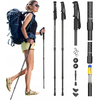 Trekingová hůl Trekingové hole Outtec O-42179 65-135 cm černé