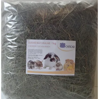 Krmivo pro hlodavce Seno Přírodní Krásné Zelené Králík Hlodavci 1kg