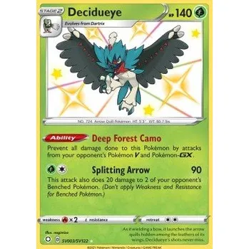 Karetní hra Pokémon SV003/SV122 Decidueye - Shining Fates