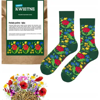 Dámské ponožky Květinové Ponožky ZOOKSY Barevné bavlněné dámské Ponožky velikosti 36-40