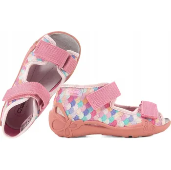 Dívčí obuv Befado dětské sandály textilní vícebarevné velikost 21