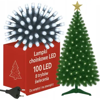 Vánoční dekorace Lampki Choinkowe Vánoční VENKOVNÍ VNITŘNÍ Studená Bílá 100 LED