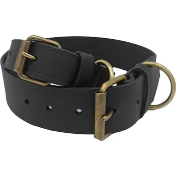 Obojek pro psa Anadi Tabitha obojek z přírodní voskované kůže černý 55 cm