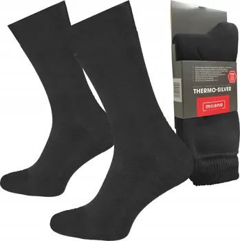 Pánské ponožky Milena Ponožky Thermo Silver šedé, velikost 38-40