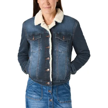 Dámská zimní bunda TIMEZONE 19-10064-57-3339 30086 Padded Denim Jacket Velikost: XL