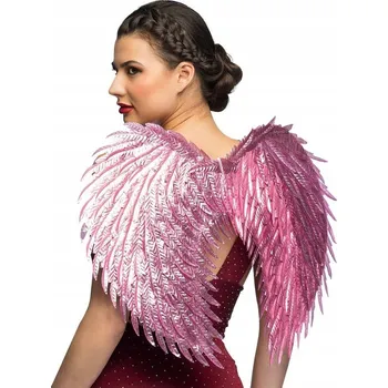 Karnevalový kostým Andělská křídla Glam Pink růžová křídla na ples a focení