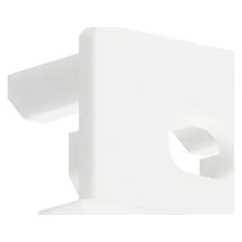 LED osvětlení Koncová záslepka PDS-NK pro LED profil KLUŚ bílá s otvorem