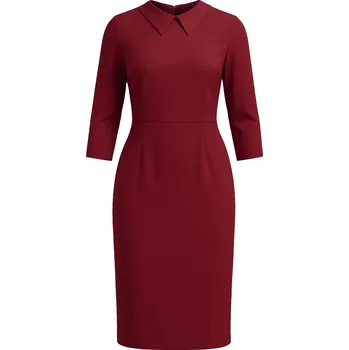 Dámské šaty Zocha Dámské pouzdrové šaty Z073 Z073_bordo S