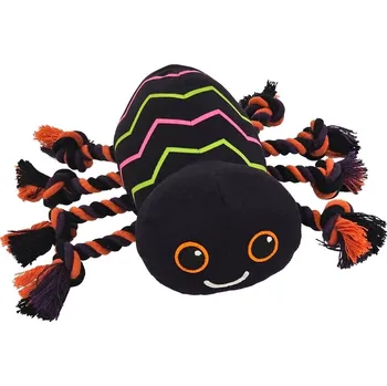 Hračka pro psa Nobby Halloween plyšová hračka pro psy Pavouk s lanem 21x28cm