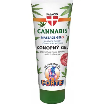 Masážní přípravek Gel Palacio Cannabis Forte na bolesti svalů a kloubů 200 ml
