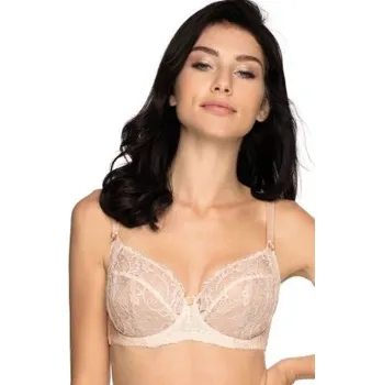 Podprsenka Nevyztužená podprsenka Bella Misteria BM-18 Béžová 85F