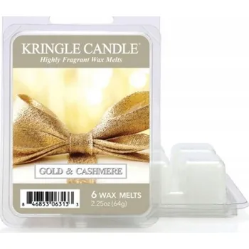 Svíčka Vonný vosk Kringle Candle Gold & Cashmere