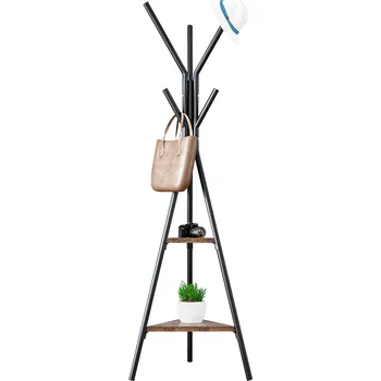 Věšák Tempo Kondela Věšák, černá/dub smoke, PLENTO