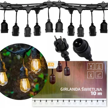 Venkovní osvětlení Světelný řetěz Led Solution 1000 cm do sítě černý