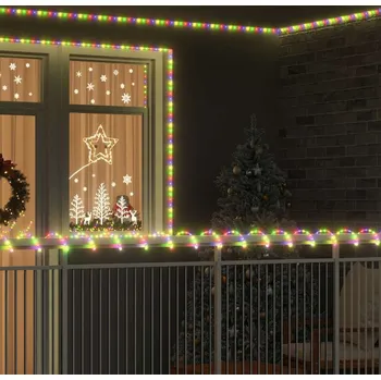 Vánoční dekorace vidaXL Světelný provaz s 240 LED diodami Vícebarevný 10 m PVC [42018948]