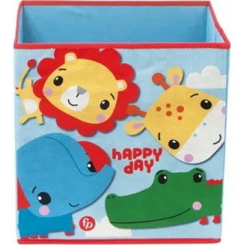 Úložný box TWM Úložný Krabička na zvířata 31 x 31 x 31 cm, modro-zelený