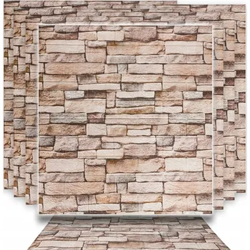 Obklad 15x Samolepicí Obkladové Panely Imitace Cihly 3D Panel na Zeď 77 x 70 cm