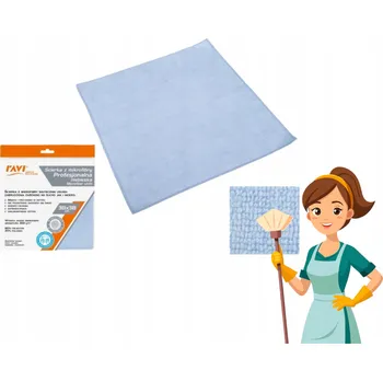 Utěrka UTĚRKA Z MIKROVLÁKNA RAVI 38x38 cm 10477 MODRÁ