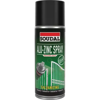 Barva ve spreji Zinkový povlak Alu-Zinc 98% ve spreji, lesklý, 400 ml Soudal