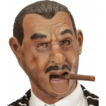 Karnevalová maska Maska na obličej Widmann 00440 latexová hnědá