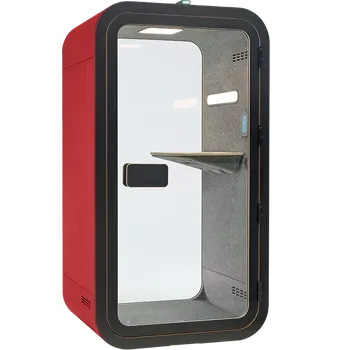 ACOUSTIC SPACE 120, akustický box 2200x1200x990 mm, červená/černá