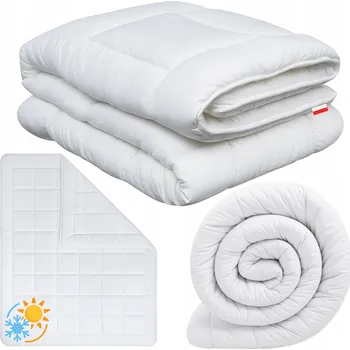 přikrývka PŘIKRÝVKA 160x200 PREMIUM BÍLÁ ANTI-ALERGICKÁ JARNÍ IDEÁLNÍ PROŠÍVANÁ