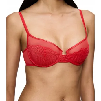 Podprsenka Měkká červená krajková podprsenka Triumph Delightful Spotlight W 75C