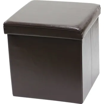 Taburet Taburet čalouněný AGTRADE hnědý