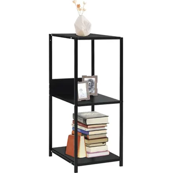 Knihovna zahrada-XL Malá rovná knihovna černá 33,5x39,6x79,7 cm kompozitní dřevo 288232