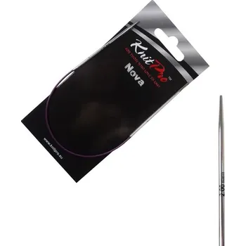 Jehlice Kovové kruhové jehlice KnitPro Nova 25 cm 2 mm