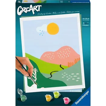 CreArt 36435 Minimalistická krajina Malování Podle Čísel Ravensburger