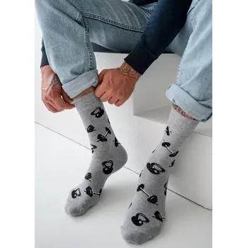 Pánské ponožky Pánské ponožky Gym - 43-46 / světle šedá