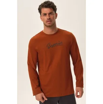 Pánské pyžamo Pánské dlouhé pyžamo Henderson Jupiter - bavlna Hořčicová XL