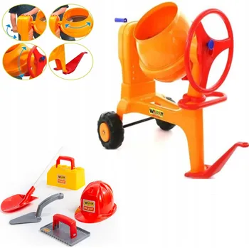Hračka na písek Míchačka s hákem + stavební příslušenství pro děti NA PÍSEK