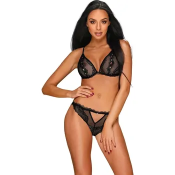 Dámská erotická souprava Úžasný set Millagro set - Obsessive Barva: černá, Velikost: L/XL