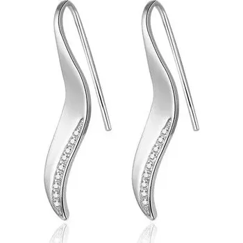 Náušnice Beneto Stříbrné náušnice se zirkony AGUV1966