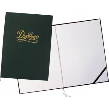 Obraz Ochranné diplomové obaly na diplom, obal na diplom s nápisem ZELENÁ