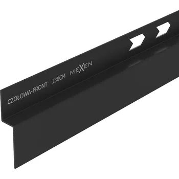 Mexen Line-B čelní sprchová lišta 130 cm, černá - 187003130U Spadkové lišty